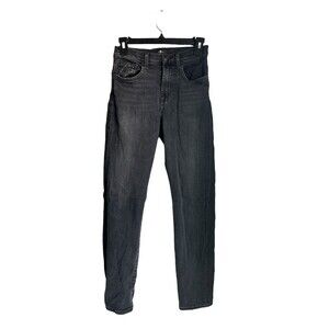 7 for all Mankind Womens Size 25 Black Gothic Grunge Denim Skinny Leg Jeans